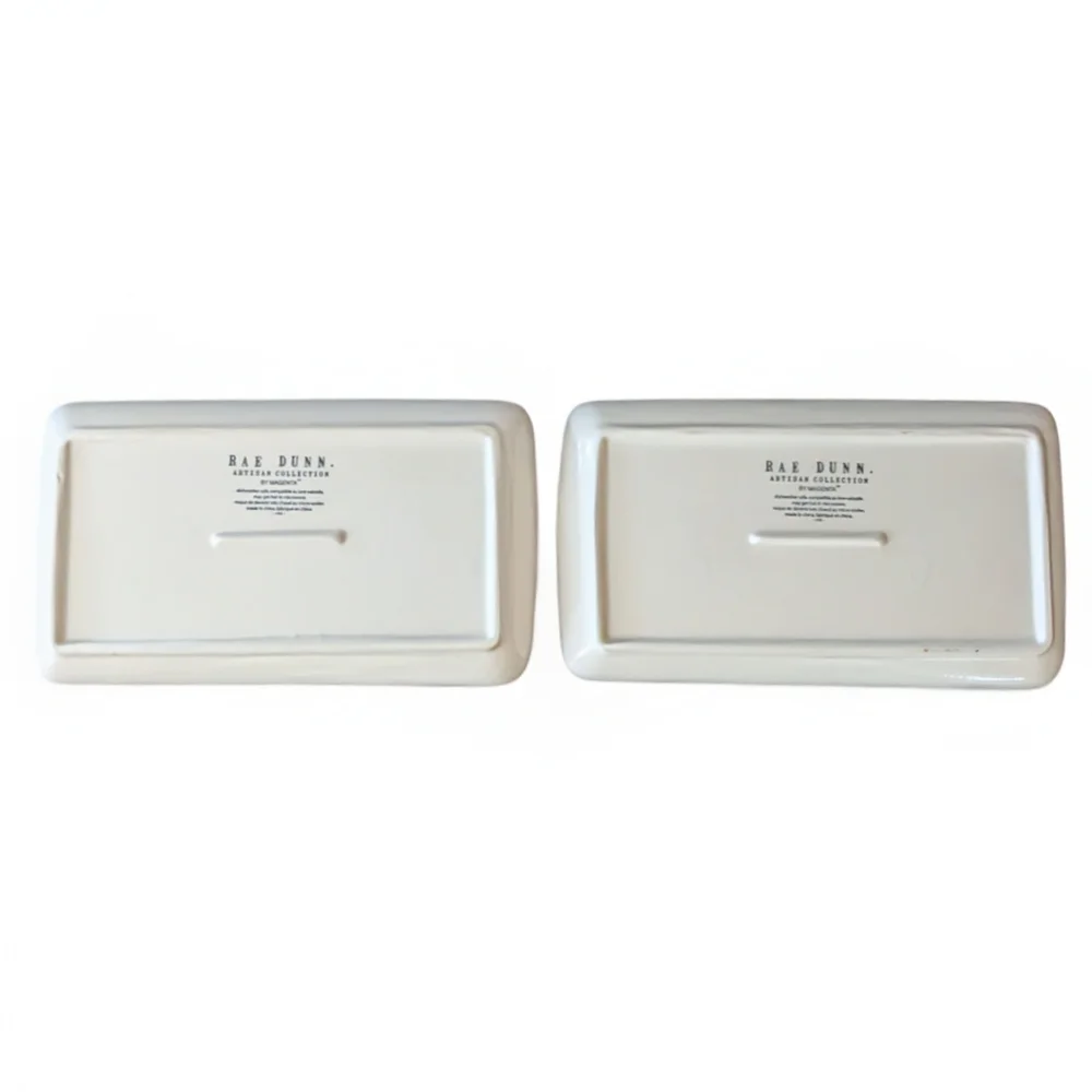 Rae Dunn HOPE and WISH Accent/Trinket/Serving Plates - Picture 2 of 2